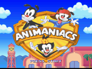 Animaniacs title screen for Super Famicom